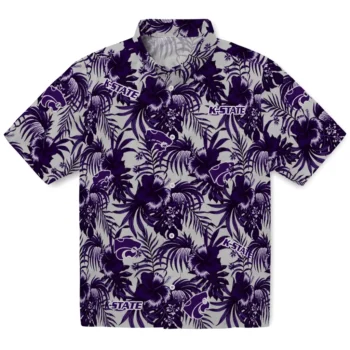 kansas state wildcats hibiscus exotic purple hawaiian shirts best selling