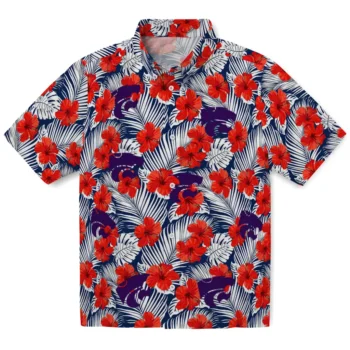 kansas state wildcats hibiscus fiesta red royal blue hawaiian shirts best selling