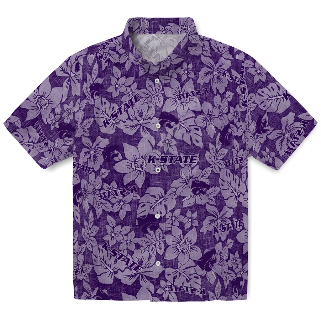Kansas State Wildcats Hawaiian Shirt - Hibiscus Oasis kansas state wildcats hibiscus oasis purple hawaiian shirts best selling