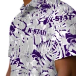 Kansas State Wildcats Hawaiian Shirt – Hibiscus Overlay
