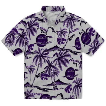 kansas state wildcats palm sunset hawaiian shirts best selling