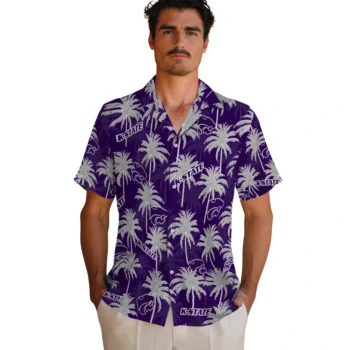 kansas state wildcats palm grove purple hawaiian shirts fashion forward