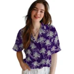 Kansas State Wildcats Hawaiian Shirt – Palm Tree Motif