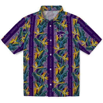 kansas state wildcats paradise vines purple hawaiian shirts best selling