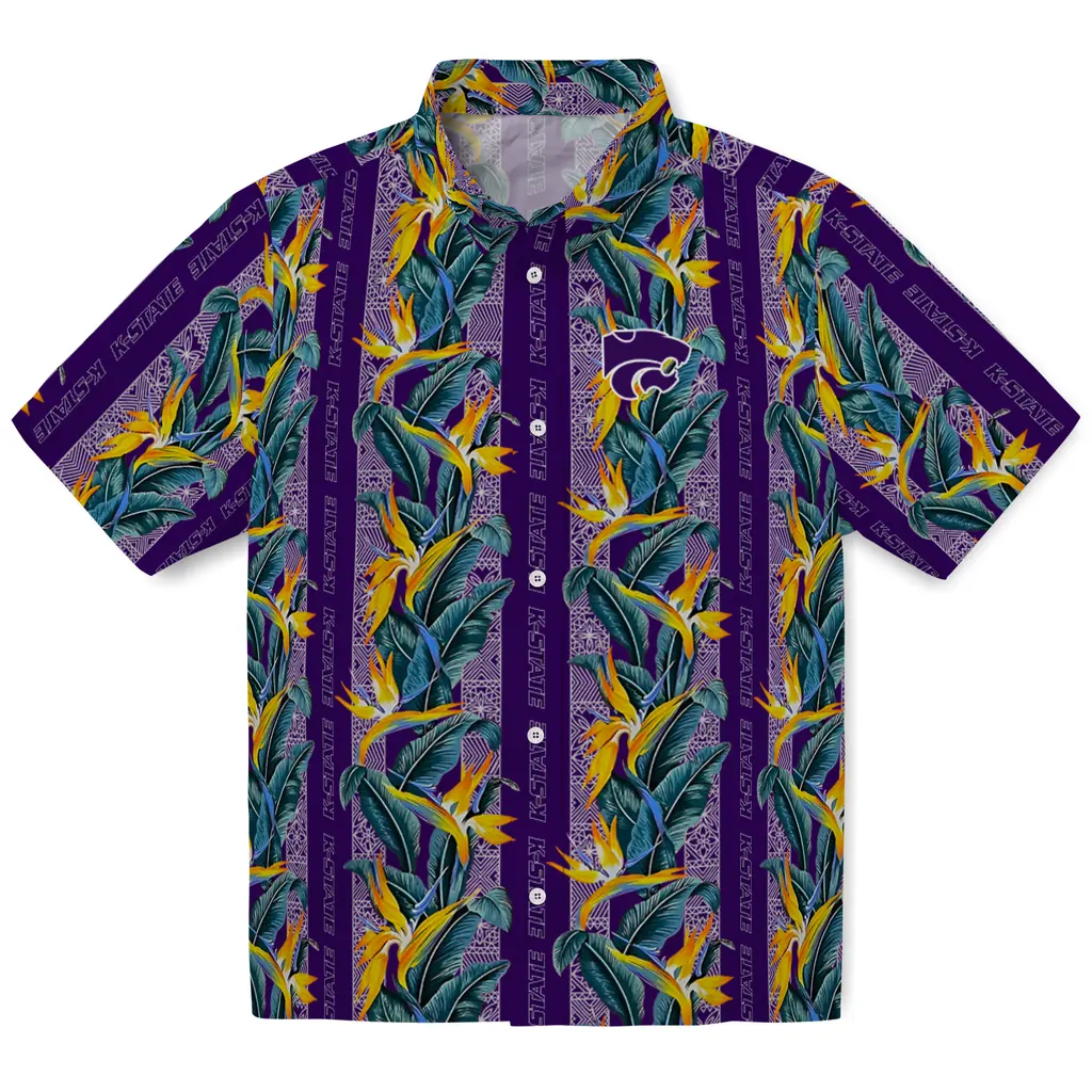 Kansas State Wildcats Hawaiian Shirt - Paradise Vines kansas state wildcats paradise vines purple hawaiian shirts best selling