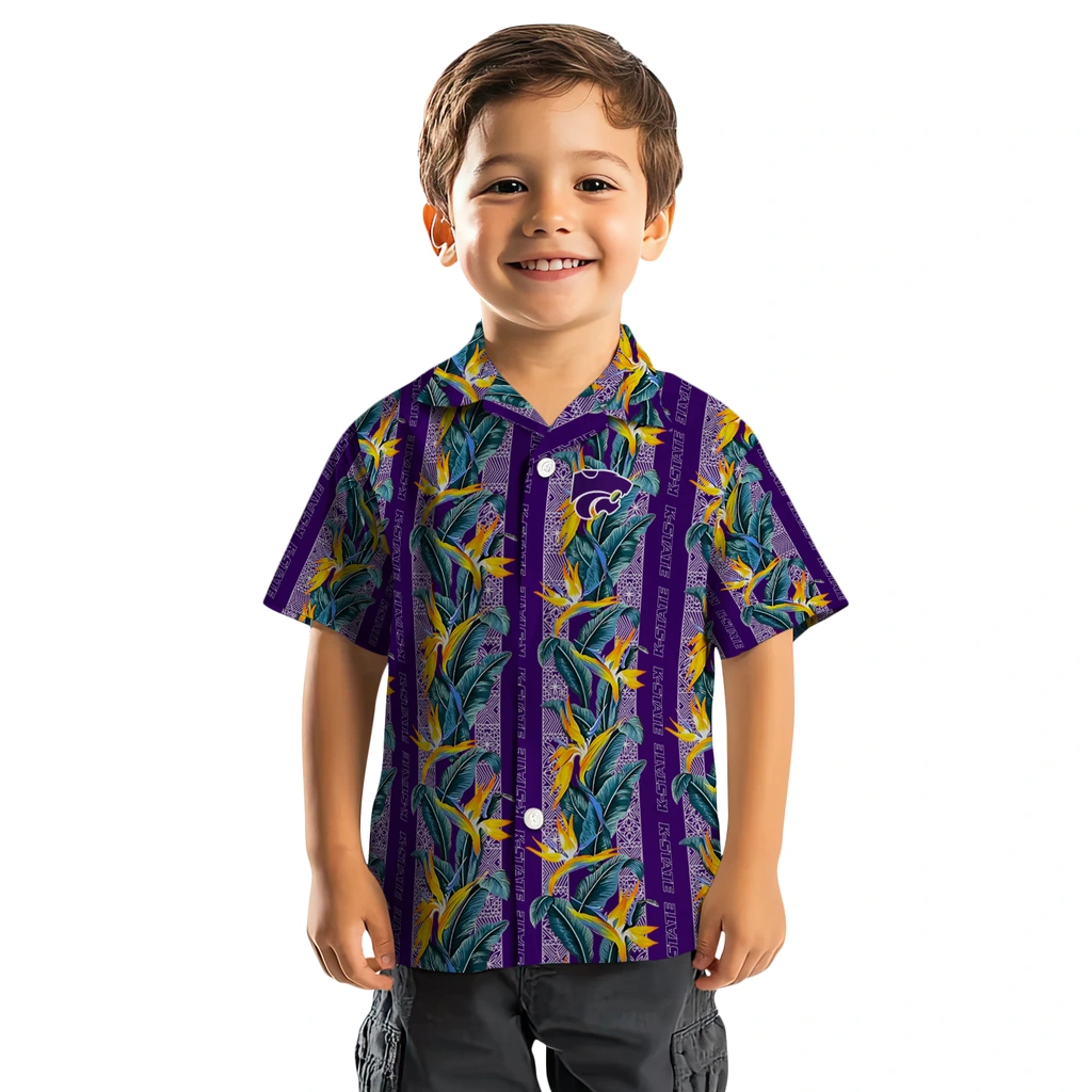 Kansas State Wildcats Hawaiian Shirt - Paradise Vines kansas state wildcats paradise vines purple hawaiian shirts top rated