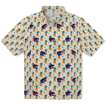 kansas state wildcats pineapple delight beige hawaiian shirts best selling
