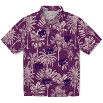 kansas state wildcats palm shadows purple hawaiian shirts best selling