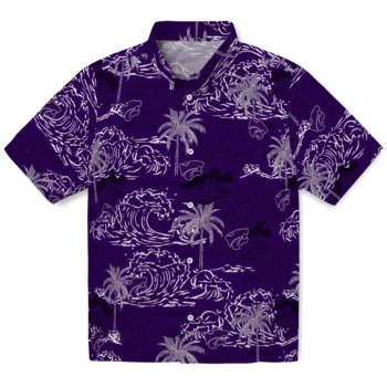 kansas state wildcats wave palm purple hawaiian shirts best selling