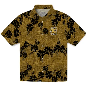kennesaw state owls hibiscus petals gold hawaiian shirts best selling