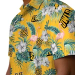 Kennesaw State Owls Hawaiian Shirt – Flamingo and Hibiscus