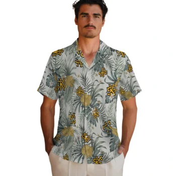 kennesaw state owls hibiscus designs beige hawaiian shirts fashion forward