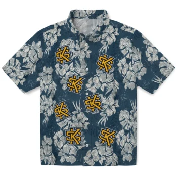 kennesaw state owls hibiscus flowers navy blue hawaiian shirts best selling