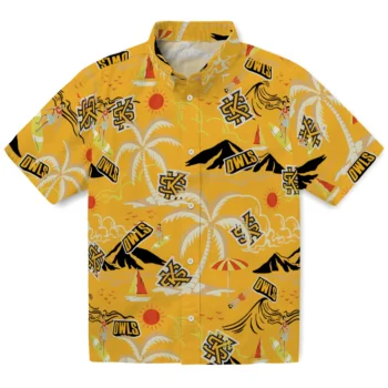kennesaw state owls palm tree island gold hawaiian shirts best selling