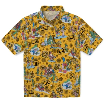 kennesaw state owls simpsons christmas gold hawaiian shirts best selling