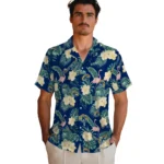 Kent State Golden Flashes Hawaiian Shirt – Flamingo and Hibiscus