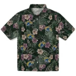 Kent State Golden Flashes Hawaiian Shirt – Hibiscus Leaves Pattern
