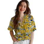 Kent State Golden Flashes Hawaiian Shirt – Hibiscus Overlay