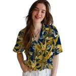 Kent State Golden Flashes Hawaiian Shirt – Palm Leaves