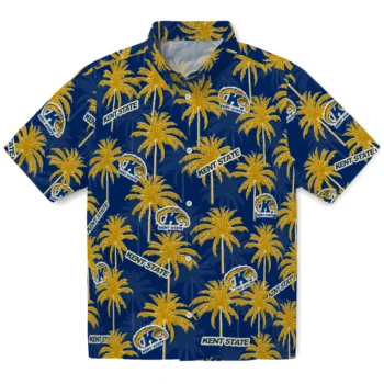 kent state golden flashes palm grove navy blue hawaiian shirts best selling