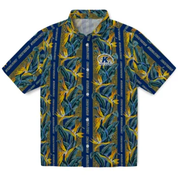 kent state golden flashes paradise vines navy blue hawaiian shirts best selling