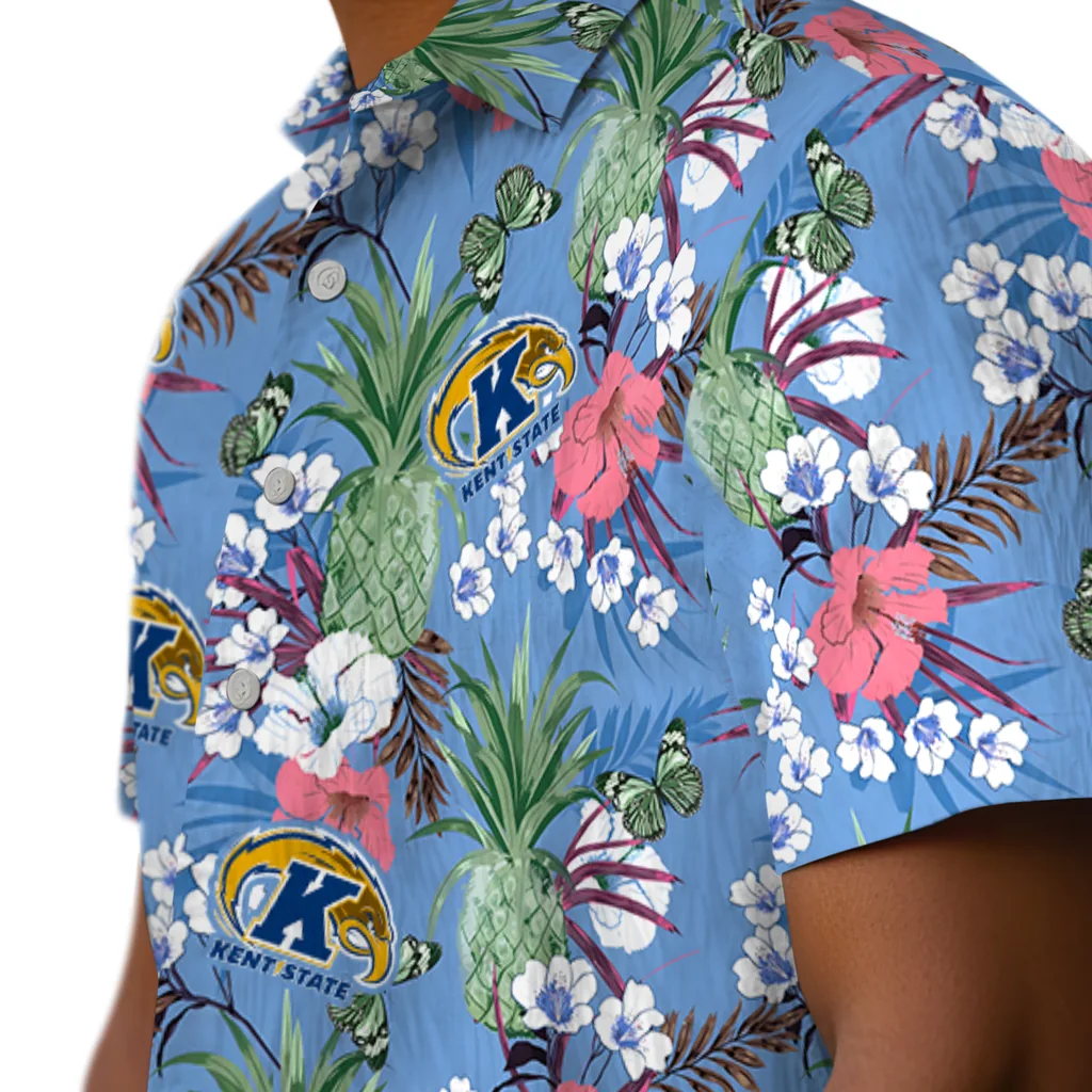 Kent State Golden Flashes Hawaiian Shirt - Pineapple Bouquet kent state golden flashes pineapple bouquet best sky blue hawaiian shirts trendy
