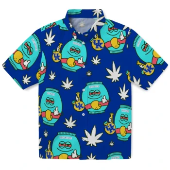 kentucky wildcats bong smile blue hawaiian shirts best selling