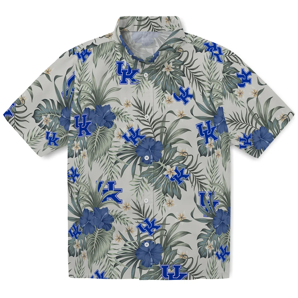 Kentucky Wildcats Hawaiian Shirt - Hibiscus Designs kentucky wildcats hibiscus designs beige hawaiian shirts best selling