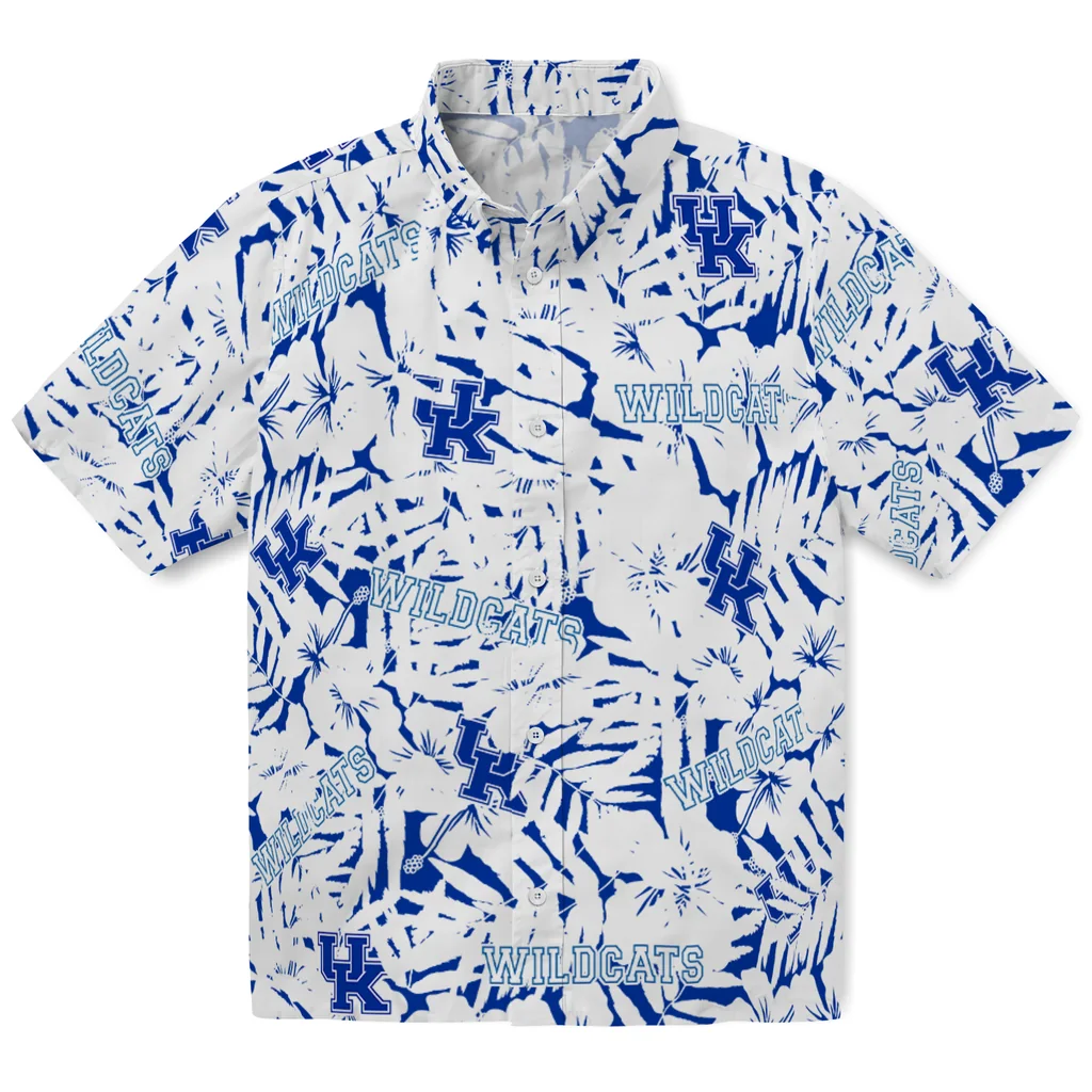 Kentucky Wildcats Hawaiian Shirt - Hibiscus Overlay kentucky wildcats hibiscus overlay hawaiian shirts best selling