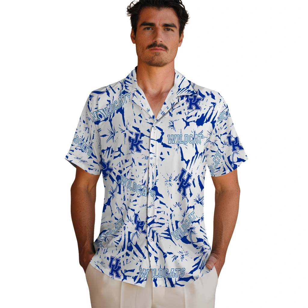Kentucky Wildcats Hawaiian Shirt - Hibiscus Overlay kentucky wildcats hibiscus overlay hawaiian shirts fashion forward