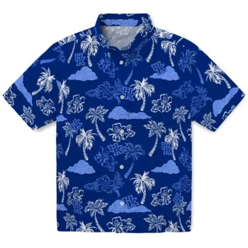 kentucky wildcats palm and clouds blue hawaiian shirts best selling