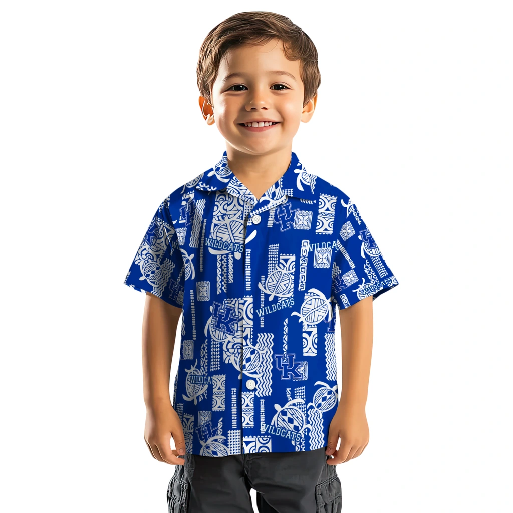 Kentucky Wildcats Hawaiian Shirt - Turtle Lines kentucky wildcats turtle lines blue hawaiian shirts top rated