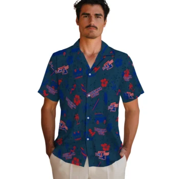la tech beach vibe navy hawaiian shirts fashion forward