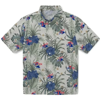la tech hibiscus designs beige hawaiian shirts best selling
