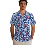 LA Tech Hawaiian Shirt – Hibiscus Motif