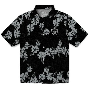 las vegas raiders hibiscus petals black hawaiian shirts best selling