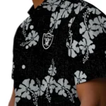 Las Vegas Raiders Hawaiian Shirt – 50th State Flower