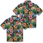 Las Vegas Raiders Hawaiian Shirt – Brilliant Hibiscus Garden