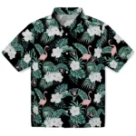 Las Vegas Raiders Hawaiian Shirt – Flamingo and Hibiscus
