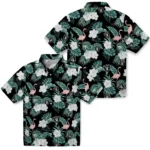 Las Vegas Raiders Hawaiian Shirt – Flamingo and Hibiscus