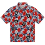 Las Vegas Raiders Hawaiian Shirt – Hibiscus Fiesta