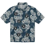 Las Vegas Raiders Hawaiian Shirt – Hibiscus Flowers