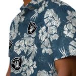 Las Vegas Raiders Hawaiian Shirt – Hibiscus Flowers