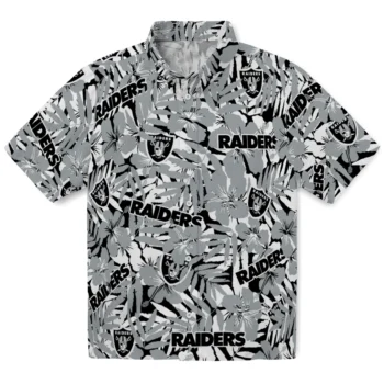 las vegas raiders hibiscus overlay hawaiian shirts best selling