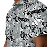 Las Vegas Raiders Hawaiian Shirt – Hibiscus Overlay