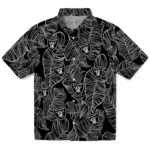 Las Vegas Raiders Hawaiian Shirt – Leaf Outline