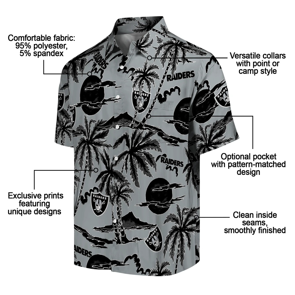 Las Vegas Raiders Hawaiian Shirt - Palm Sunset las vegas raiders palm sunset hawaiian shirts new arrival