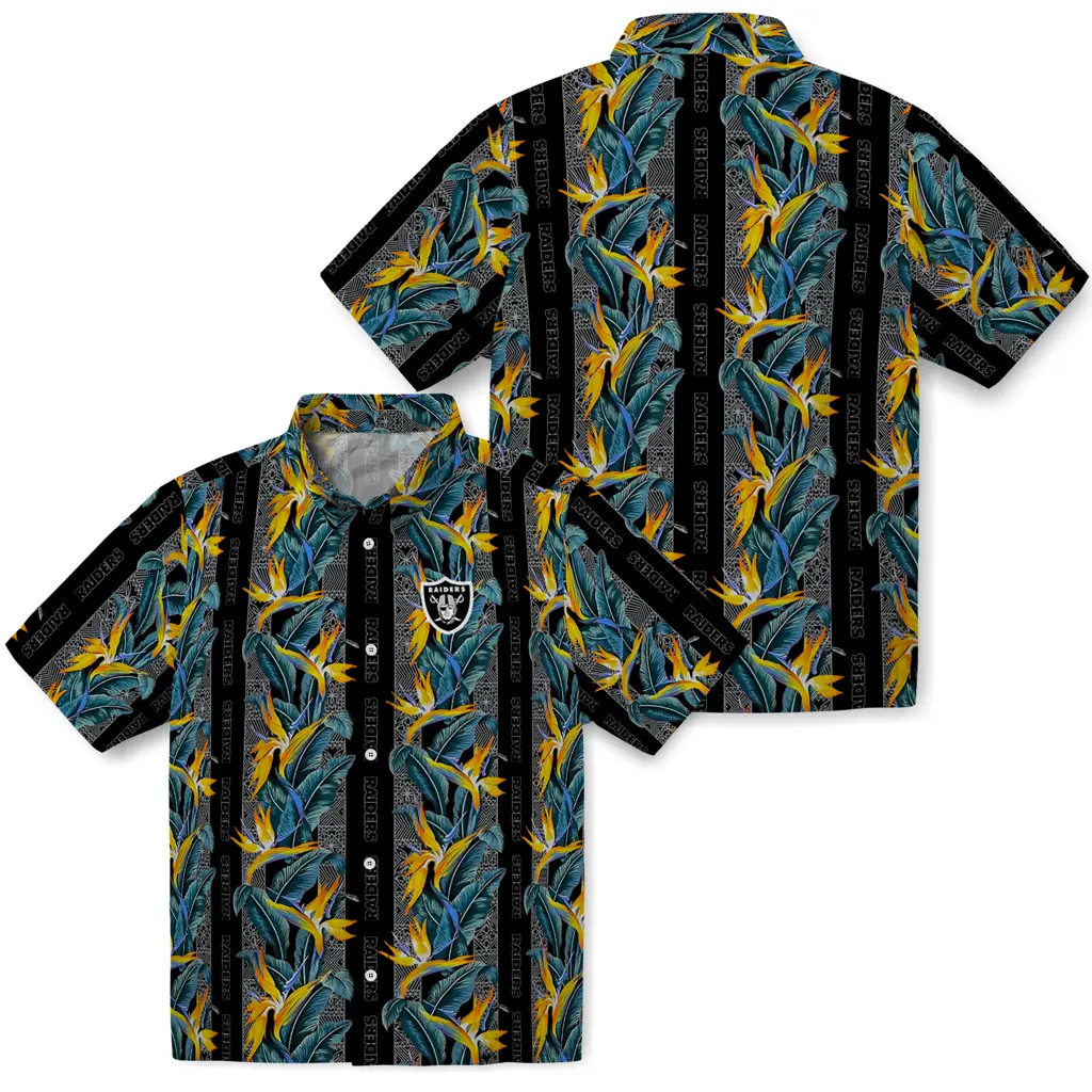 Las Vegas Raiders Hawaiian Shirt - Paradise Vines las vegas raiders paradise vines black hawaiian shirts high quality