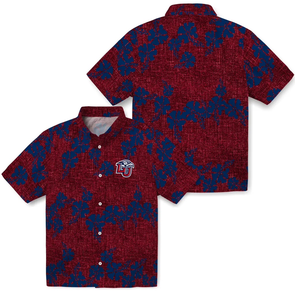 Liberty Flames Hawaiian Shirt - 50th State Flower liberty flames hibiscus petals red hawaiian shirts high quality