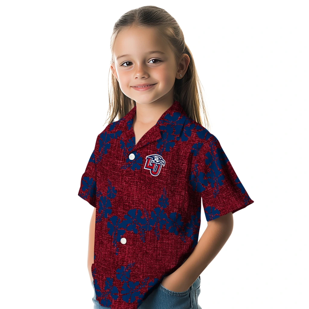 Liberty Flames Hawaiian Shirt - 50th State Flower liberty flames hibiscus petals red hawaiian shirts premium grade
